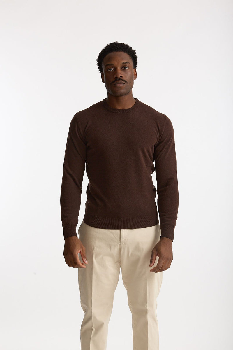 Maglia in lana e cashmere marrone men Mauro ottaviani - 2
