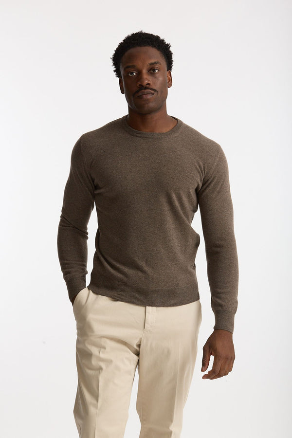 Maglia in cashmere nocciola men Mauro ottaviani
