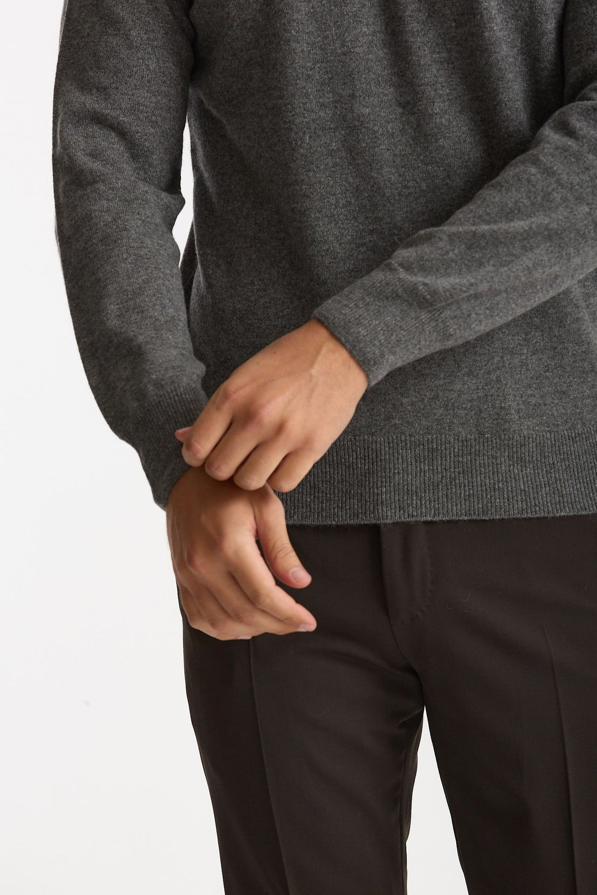 Maglia in cashmere grigio men Mauro ottaviani - 6