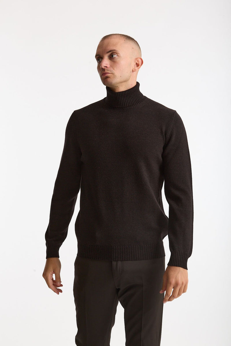Dolcevita in lana nero men Mauro ottaviani - 2