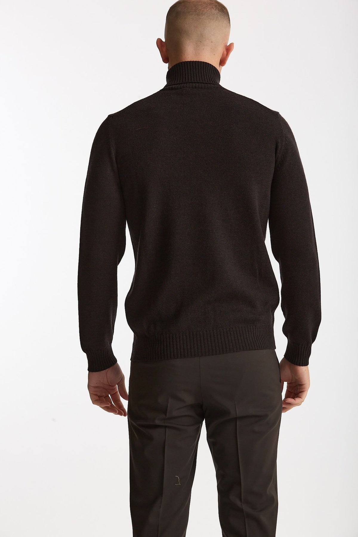 Dolcevita in lana nero men Mauro ottaviani - 4