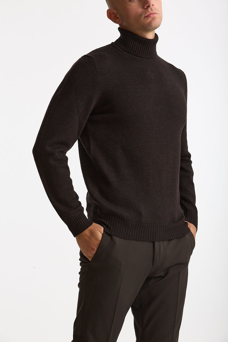 Dolcevita in lana nero men Mauro ottaviani - 1