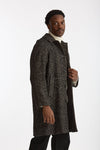 Cappotto MARCELLO monopetto Spinato nero e beige men Paltò - 3