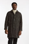 Cappotto MARCELLO monopetto Spinato nero e beige men Paltò - 6