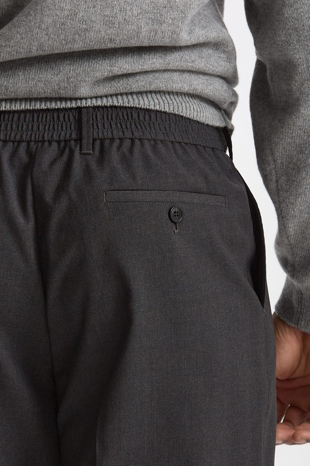 Pantalone in lana grigio men Paul smith - 7