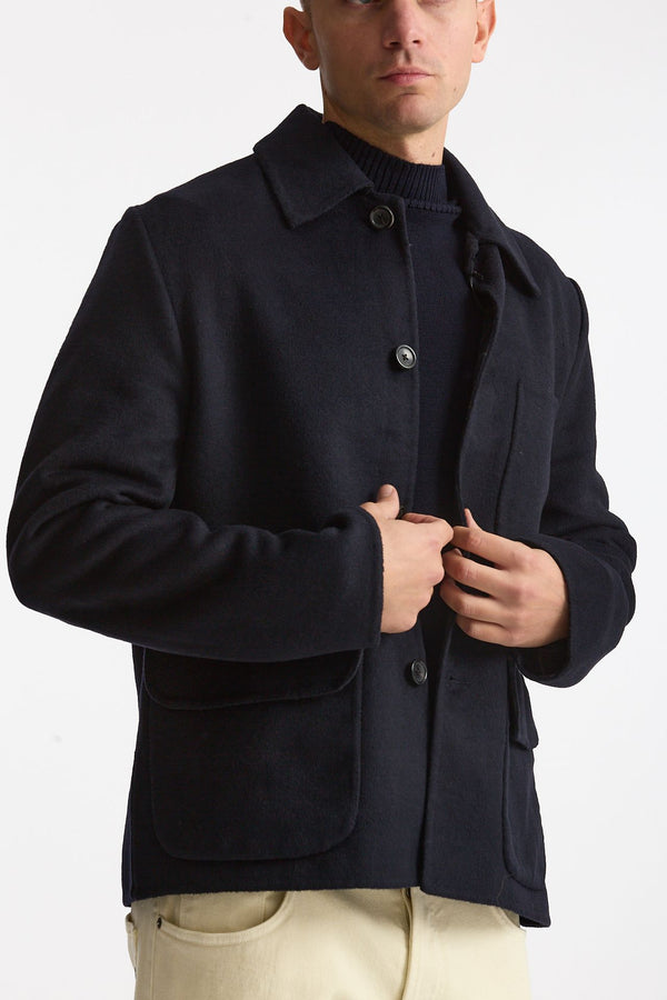 Overshirt in misto lana blu men Paul smith