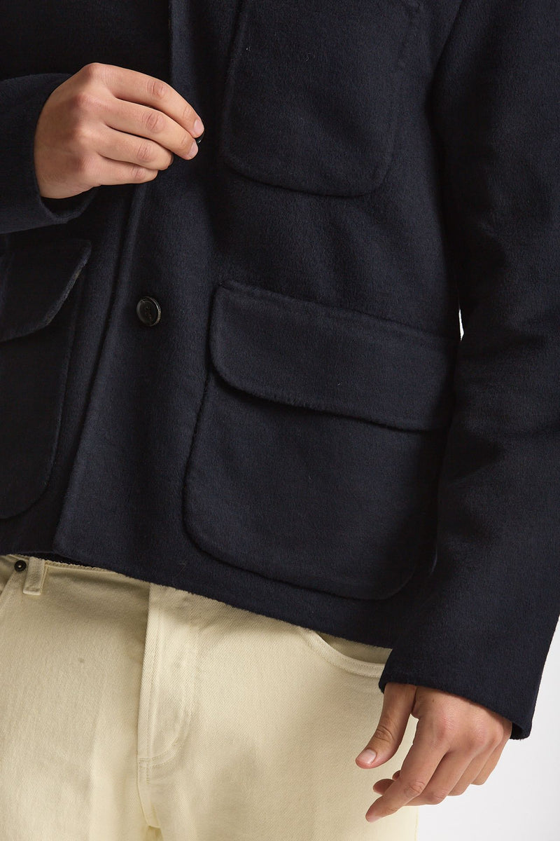 Overshirt in misto lana blu men Paul smith - 7