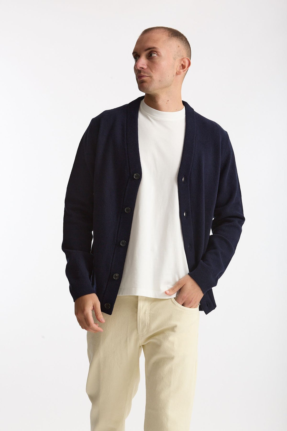 Cardigan in lana blu men Paul smith - 3