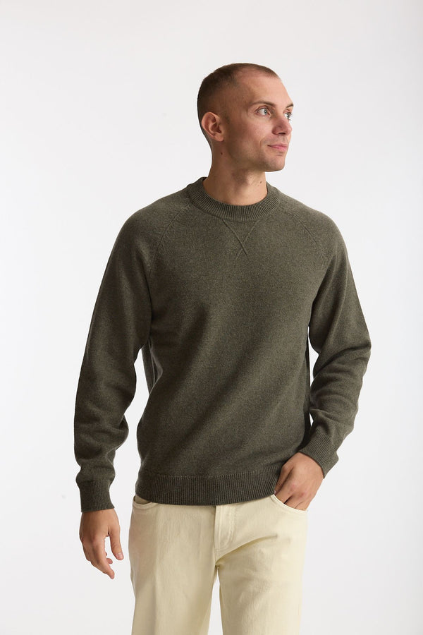 Maglia girocollo in lana oliva men Paul smith