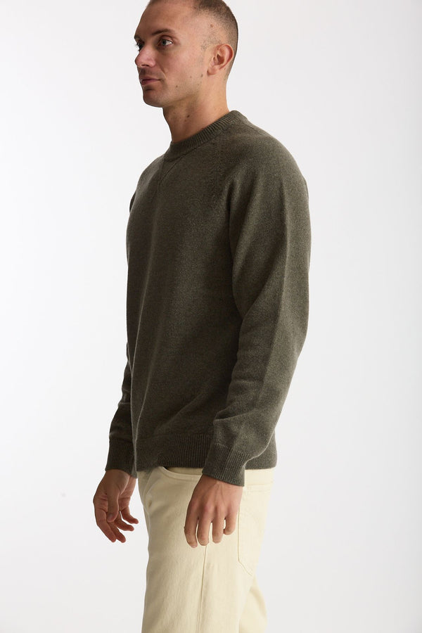 Maglia girocollo in lana oliva men Paul smith