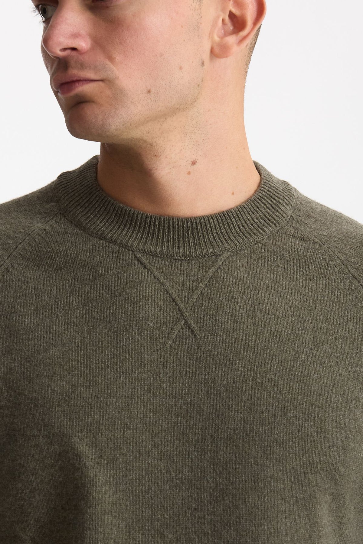 Maglia girocollo in lana oliva men Paul smith - 6