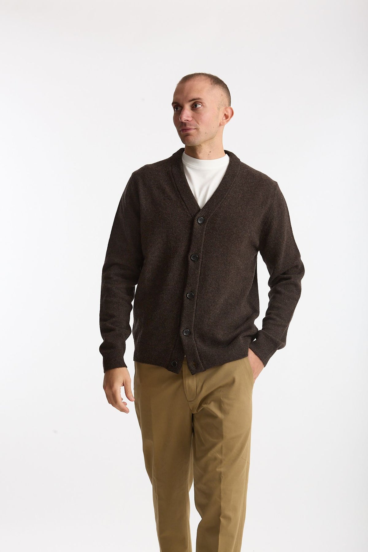 Cardigan in lana marrone men Paul smith - 1