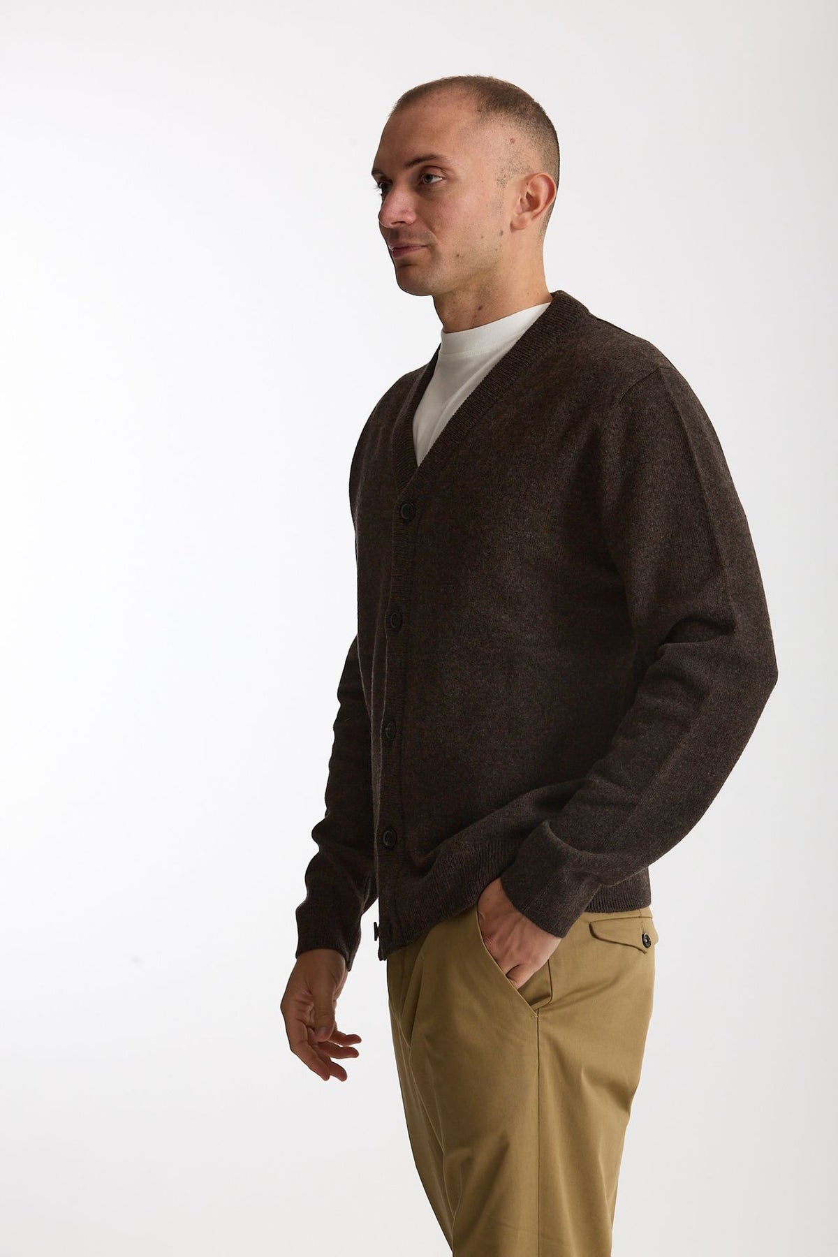 Cardigan in lana marrone men Paul smith - 2