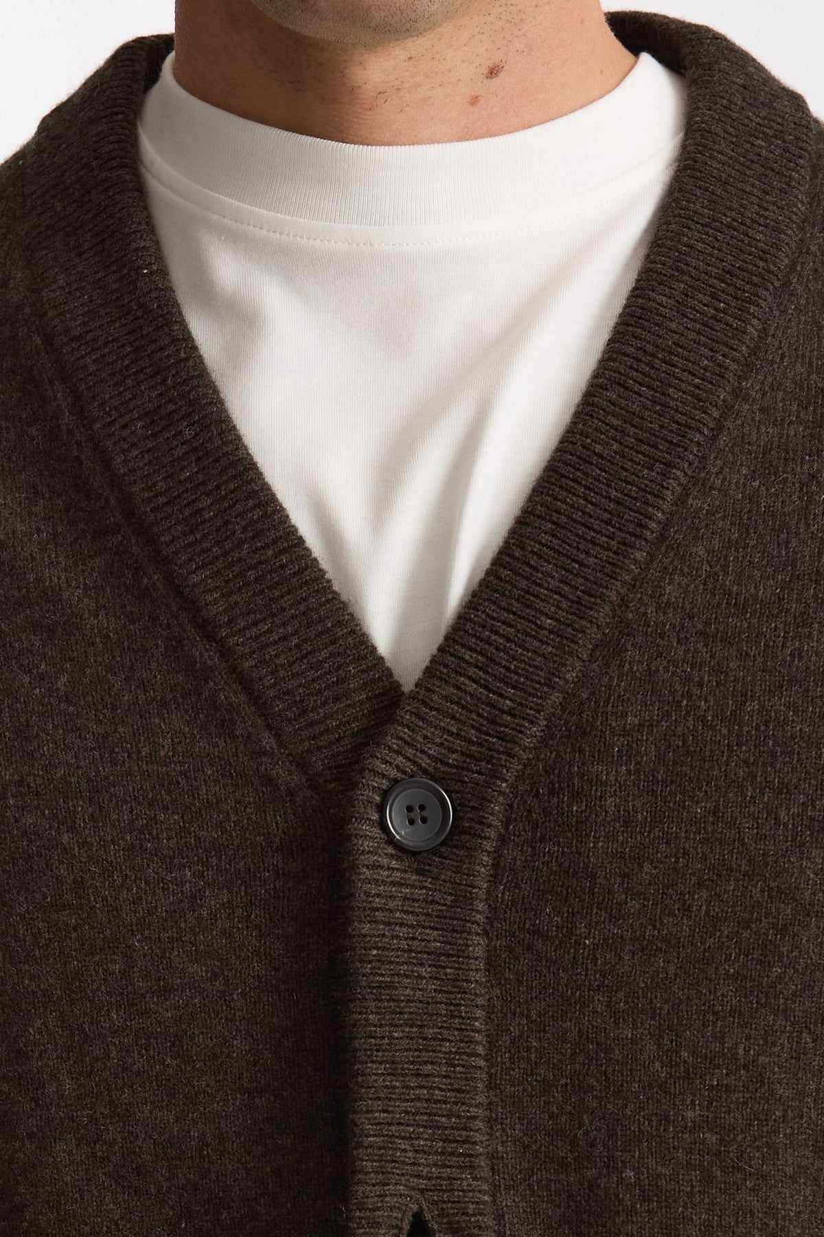 Cardigan in lana marrone men Paul smith - 6