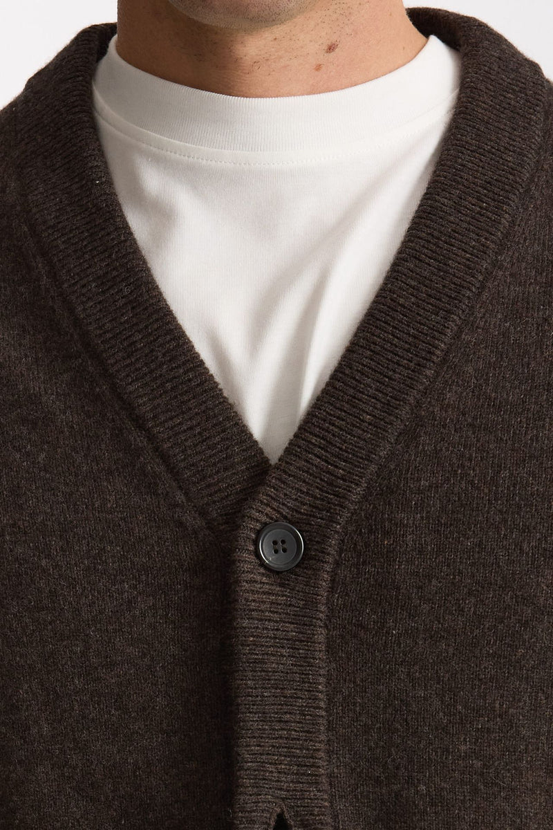 Cardigan in lana marrone men Paul smith - 6