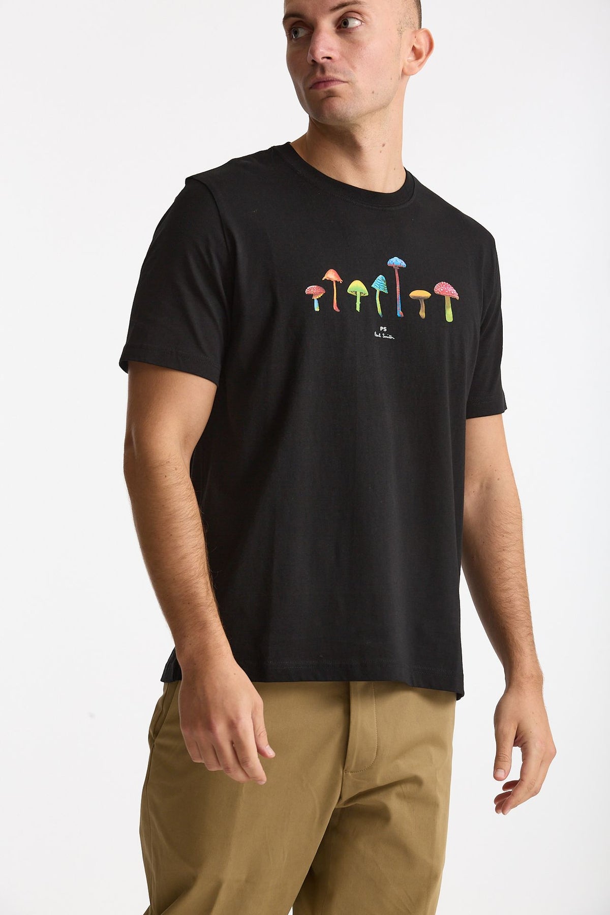 T-shirt stampa in cotone nero men Paul smith - 5