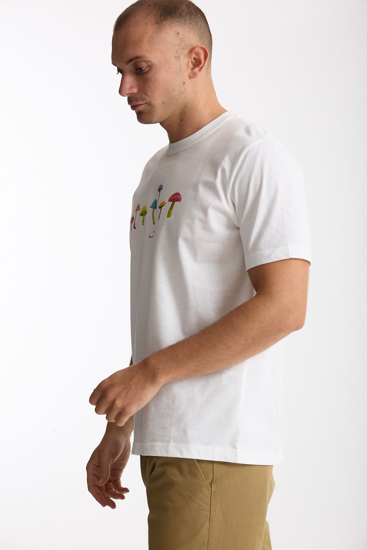 T-shirt stampa in cotone bianco men Paul smith - 1