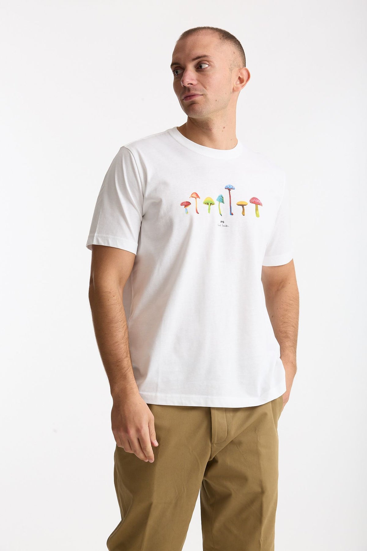 T-shirt stampa in cotone bianco men Paul smith - 4