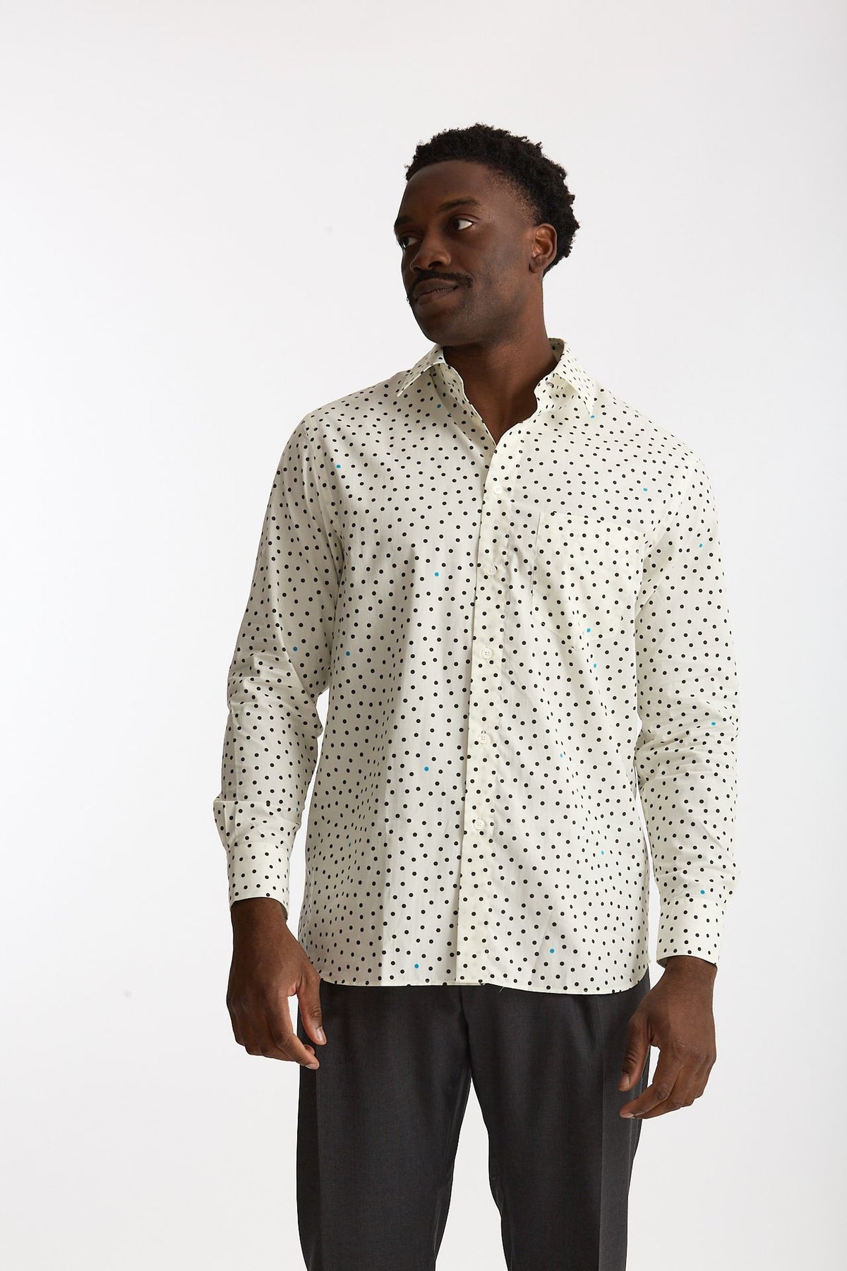 Camicia in cotone bianco pois neri men Paul smith - 1