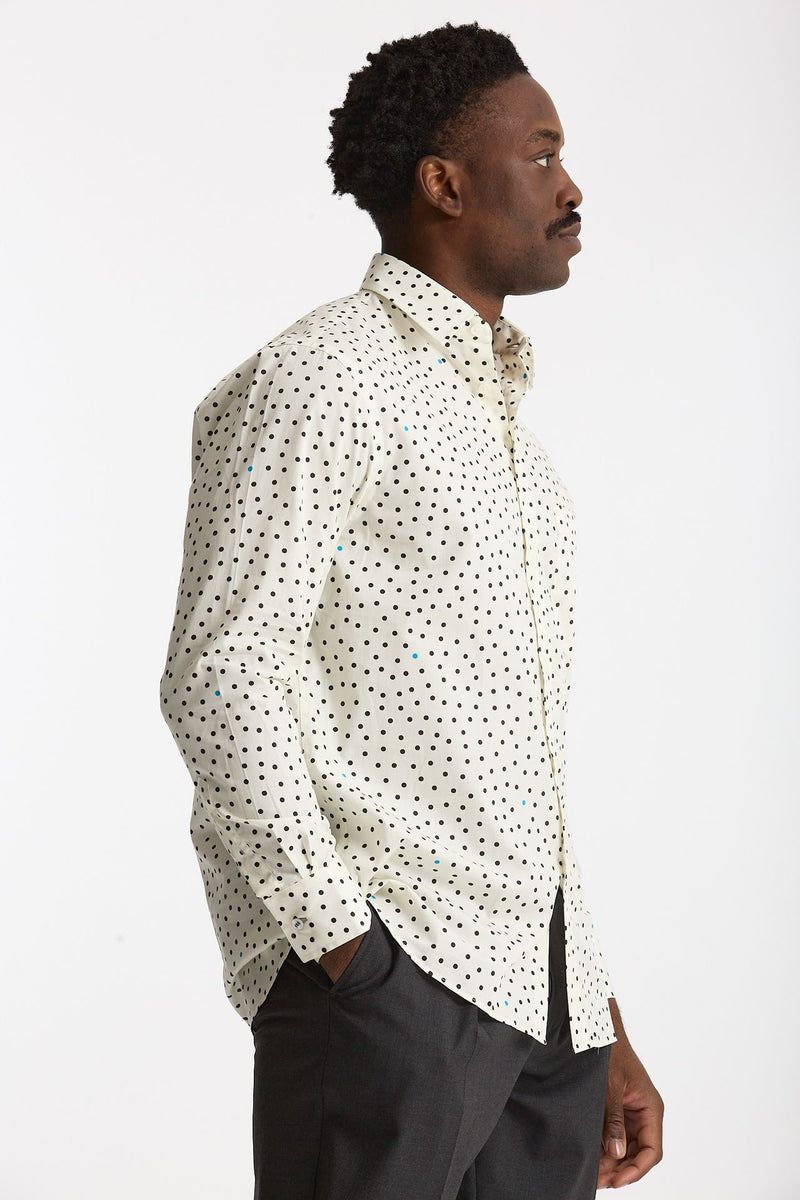 Camicia in cotone bianco pois neri men Paul smith - 4