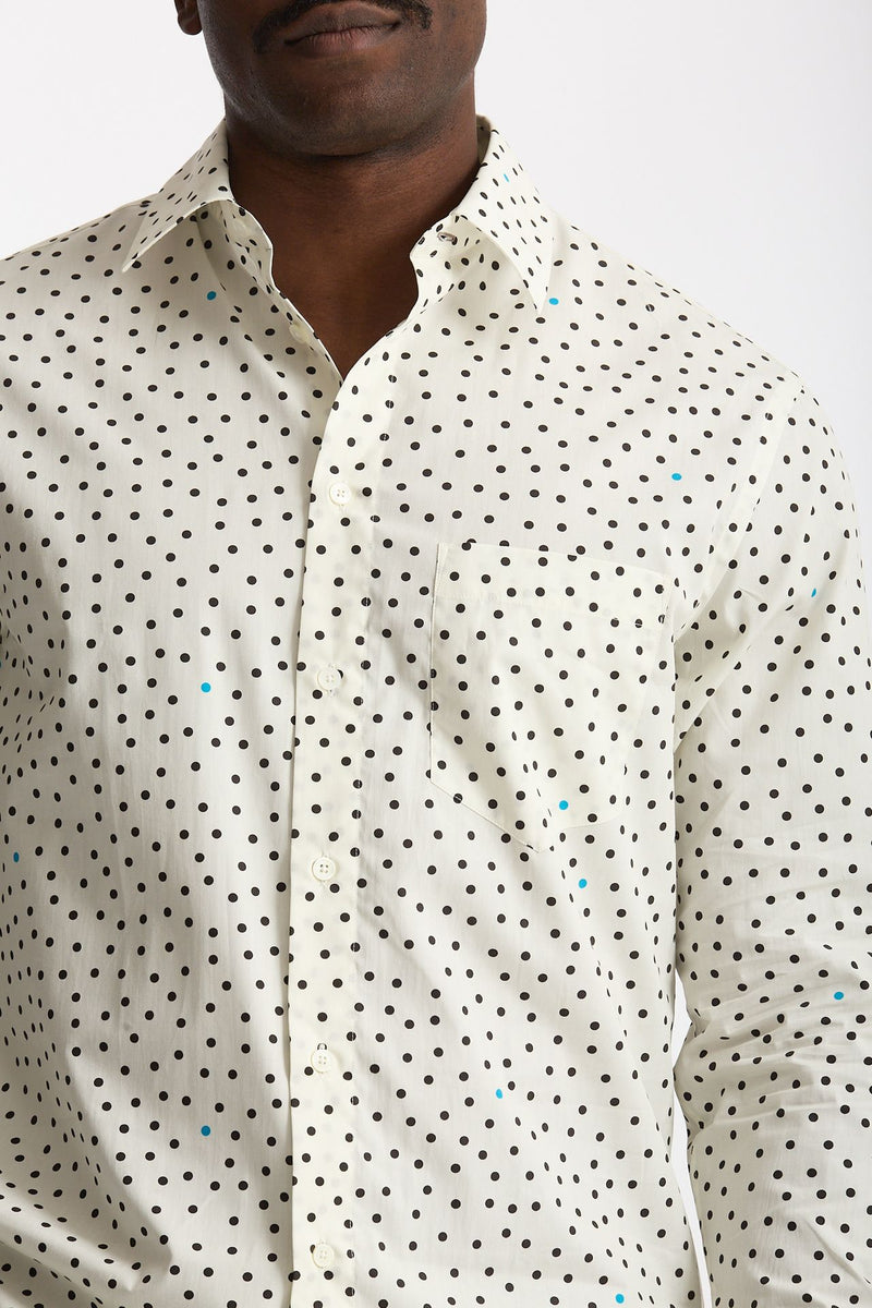 Camicia in cotone bianco pois neri men Paul smith - 3