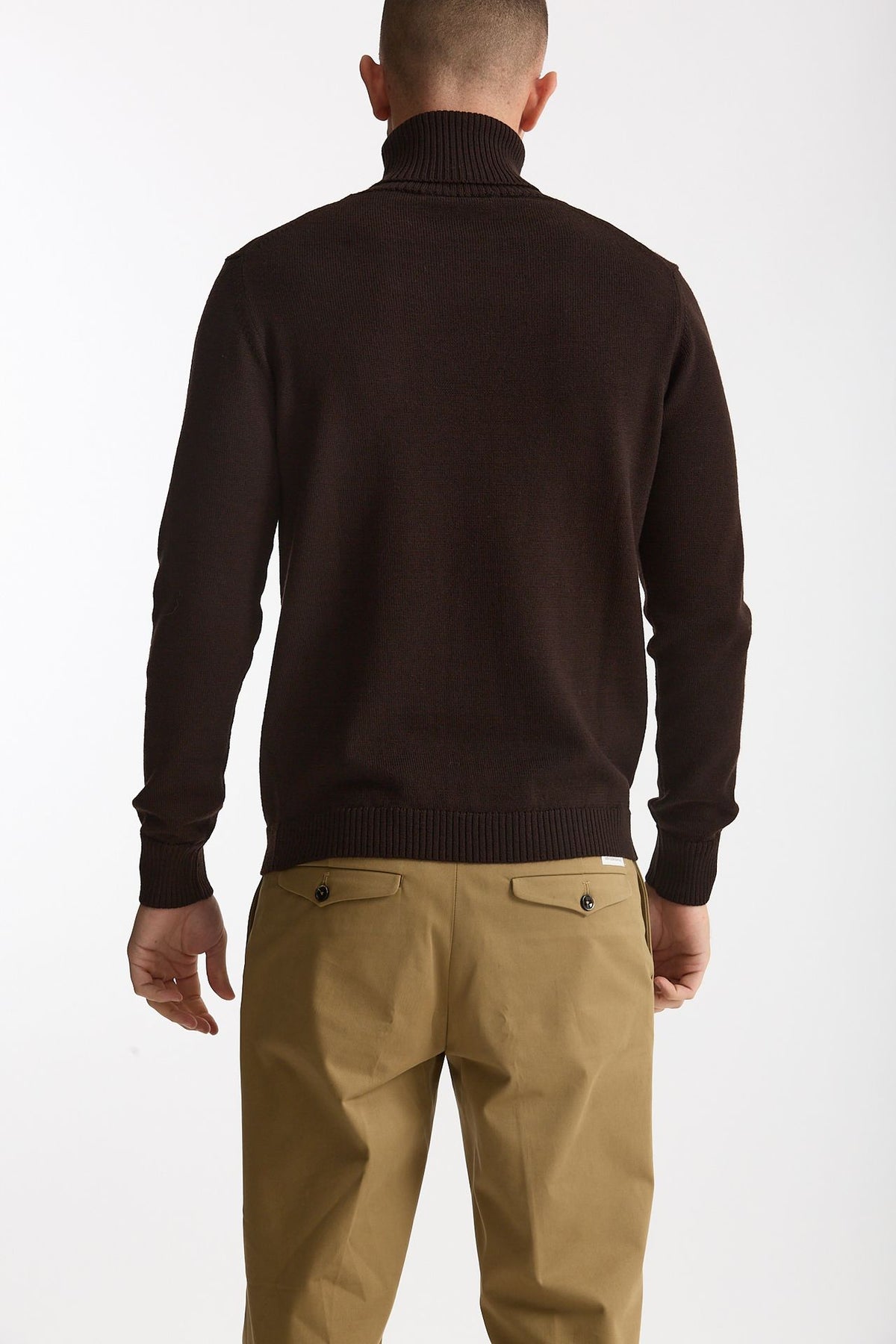 Dolcevita in lana marrone men ( p - s ) - 3