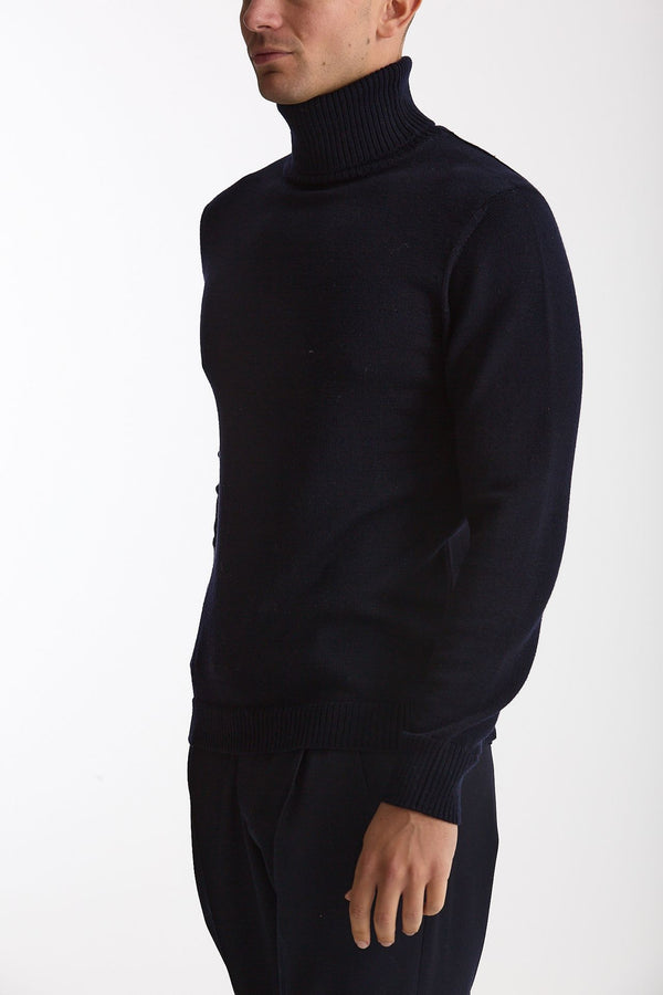 Dolcevita in lana blu men ( p - s )