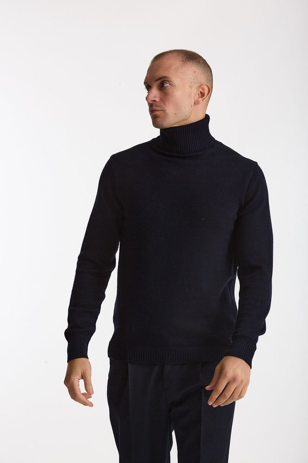 Dolcevita in lana blu men ( p - s )