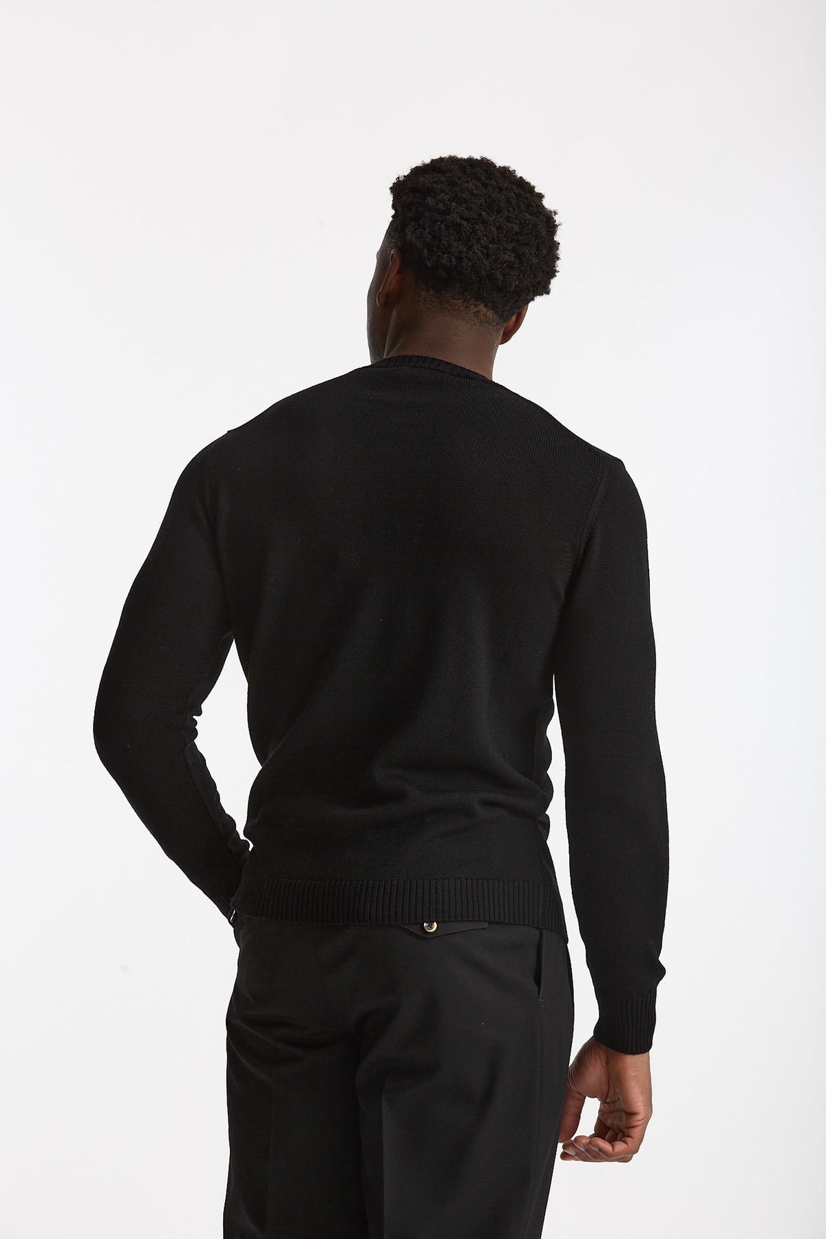 Maglia in lana nero men ( p - s ) - 1