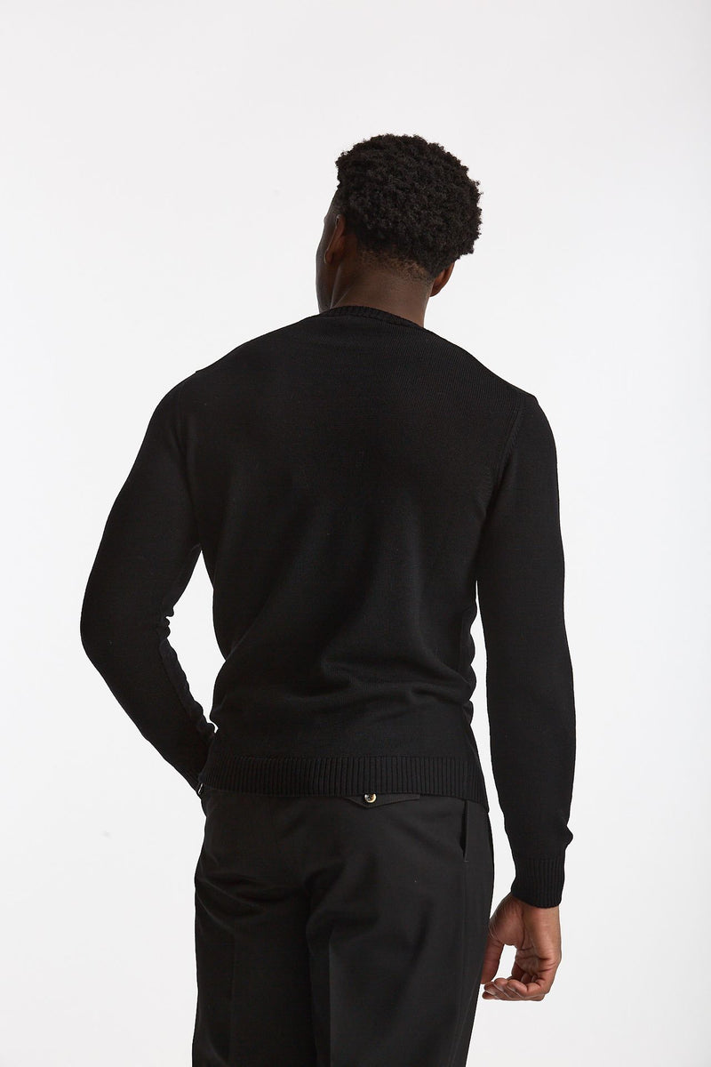 Maglia in lana nero men ( p - s ) - 1