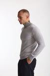 Lupetto in lana grigio chiaro men ( p - s ) - 1