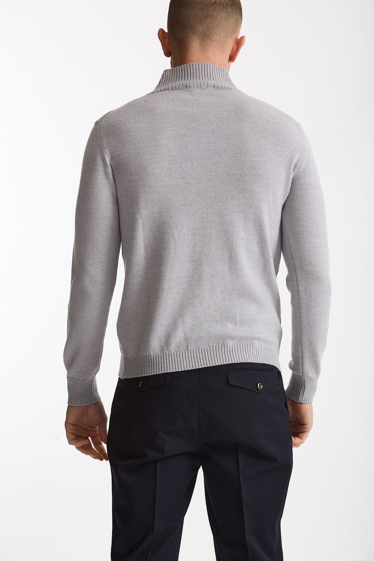 Lupetto in lana grigio chiaro men ( p - s ) - 3