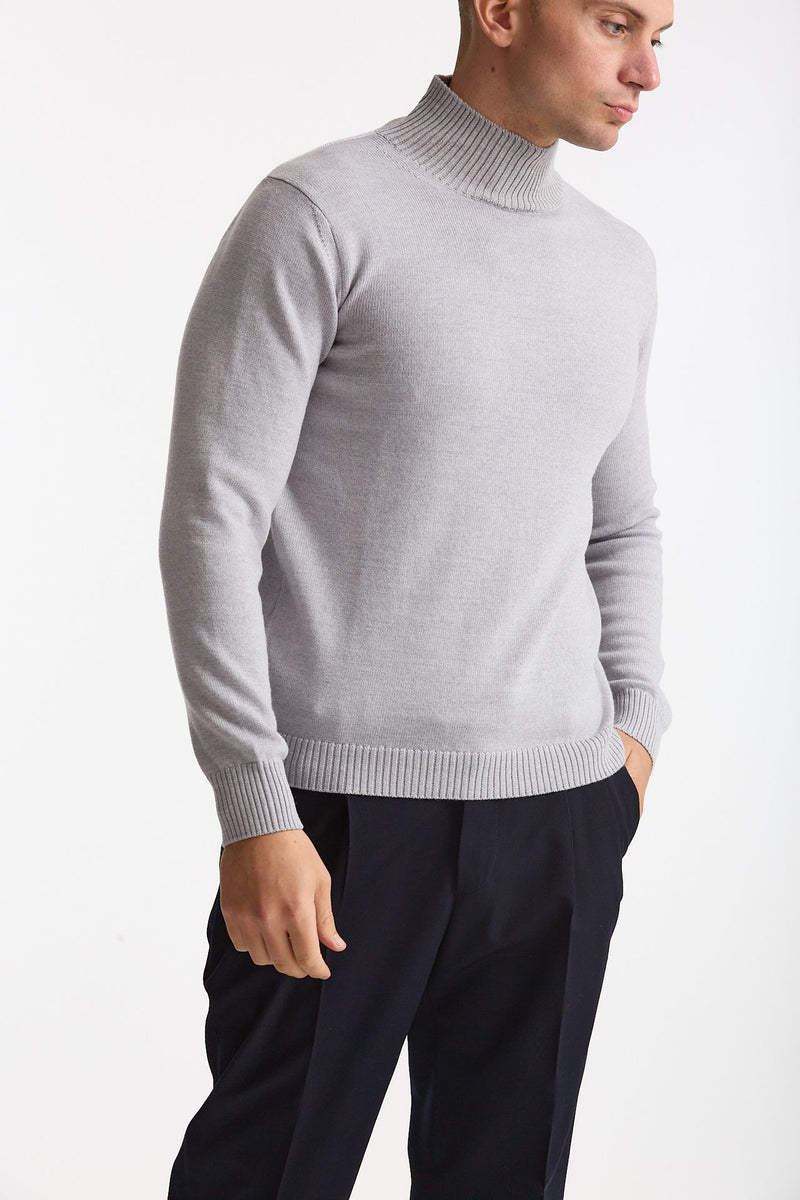 Lupetto in lana grigio chiaro men ( p - s ) - 4