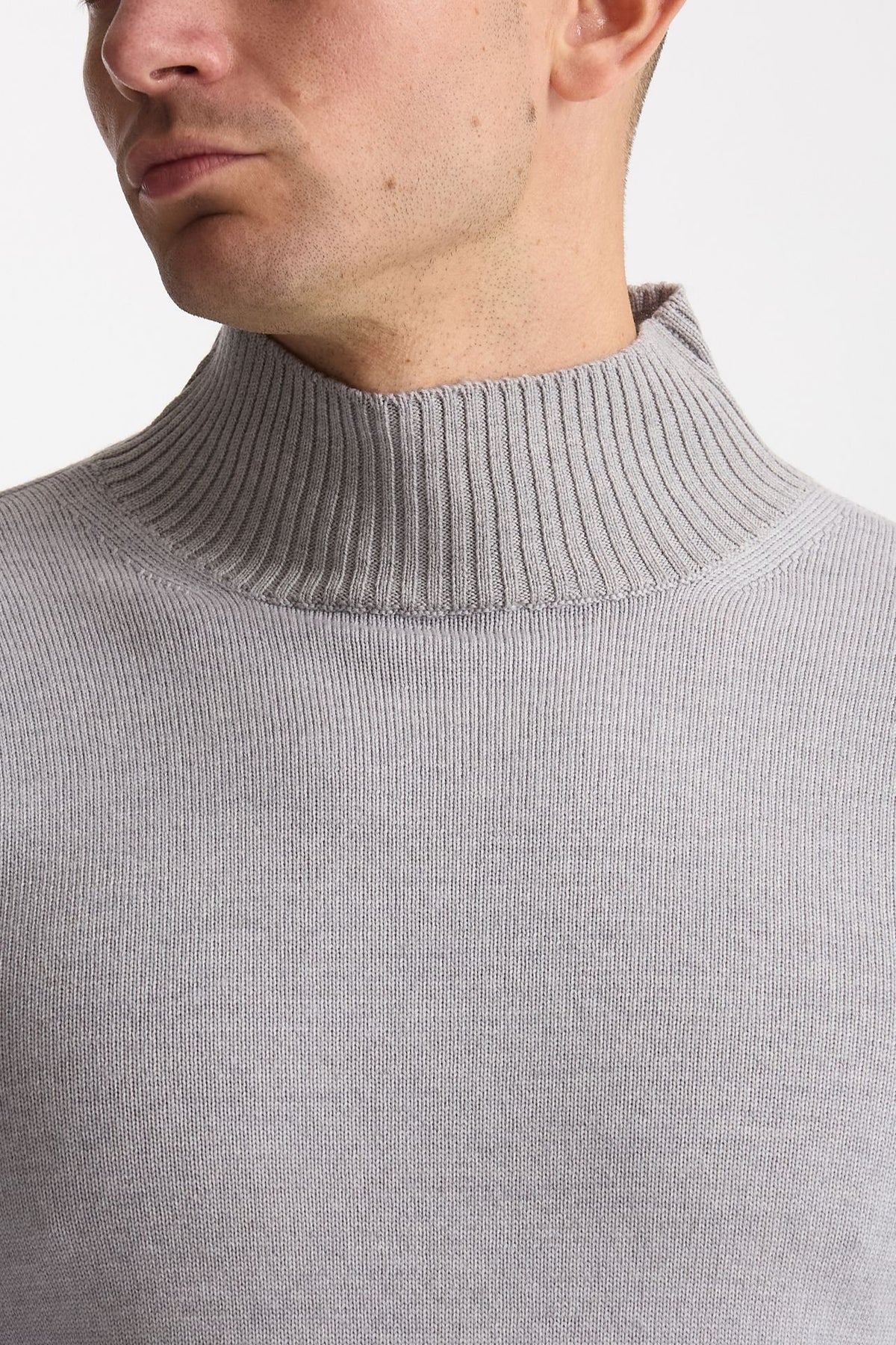 Lupetto in lana grigio chiaro men ( p - s ) - 5
