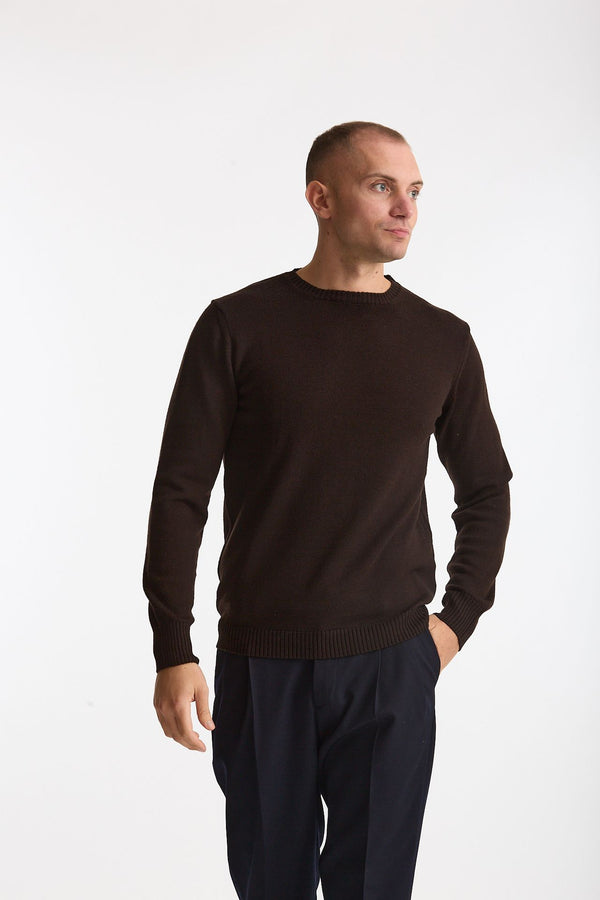 Maglia in lana marrone men ( p - s )