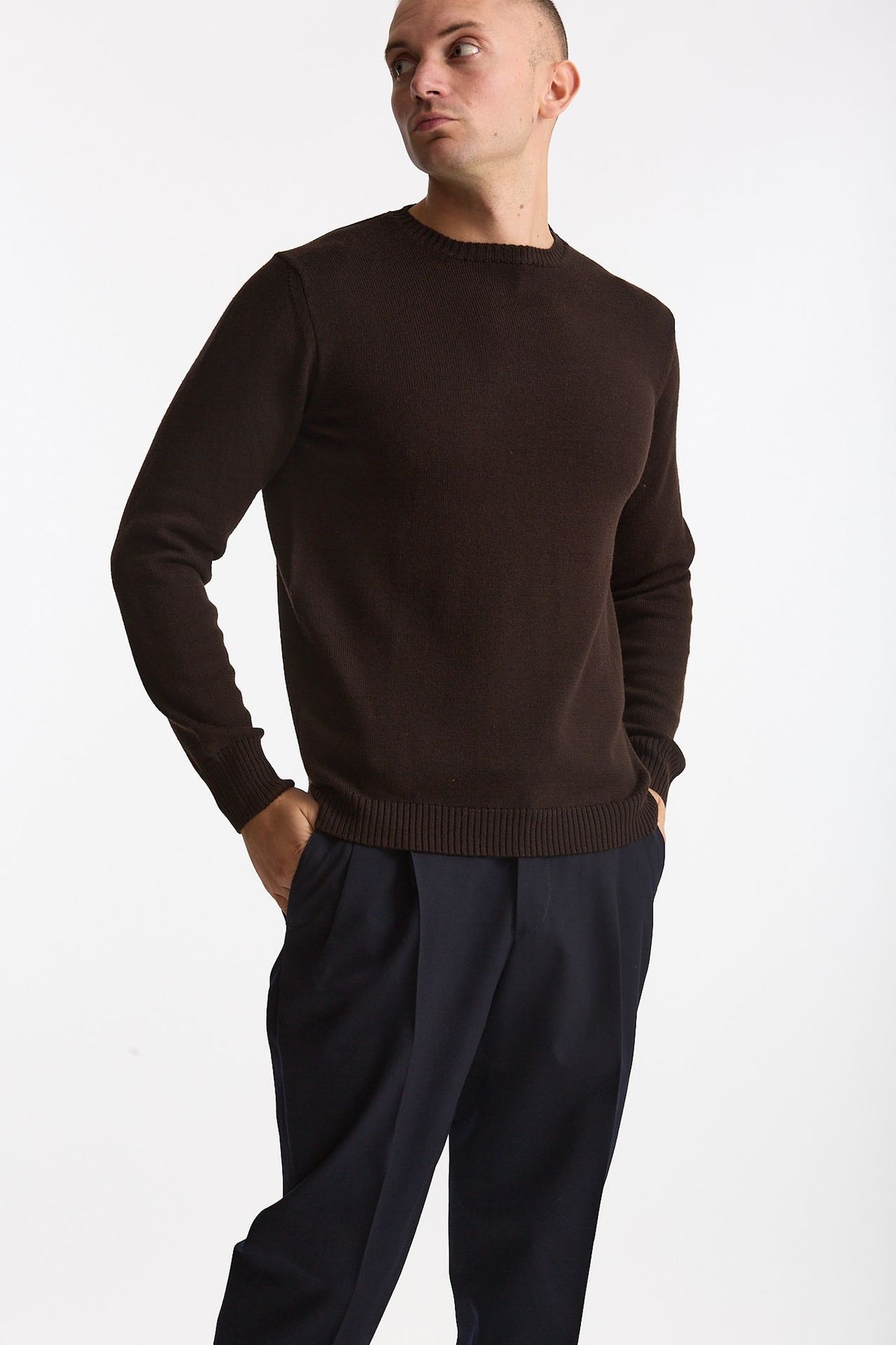 Maglia in lana marrone men ( p - s ) - 4