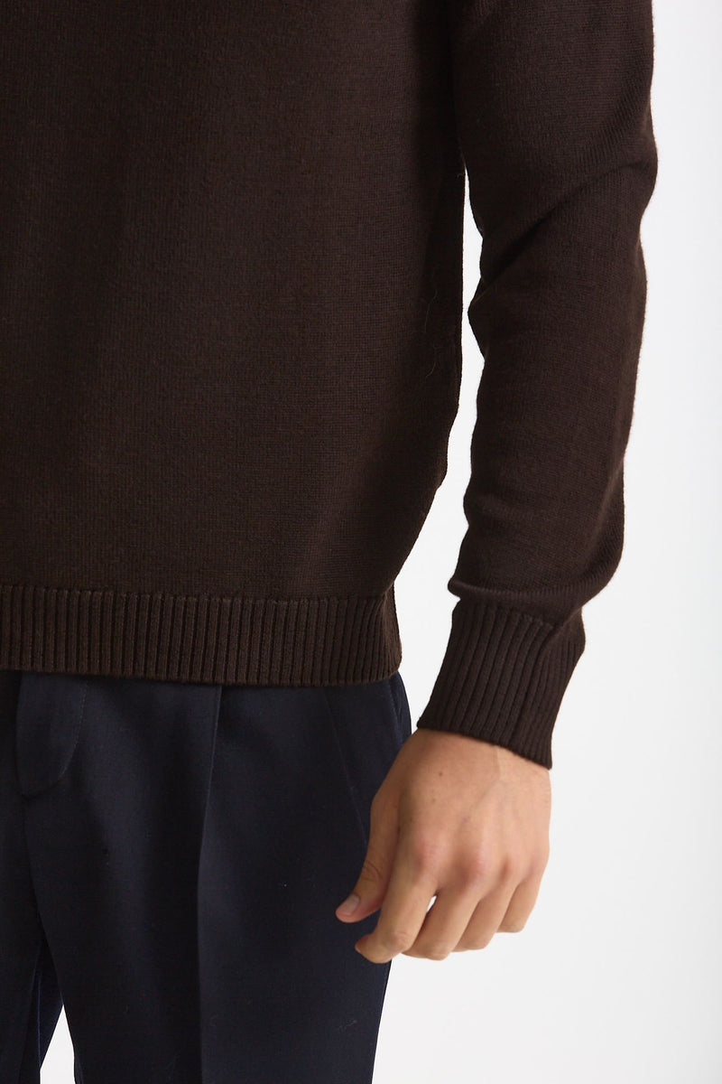 Maglia in lana marrone men ( p - s ) - 6