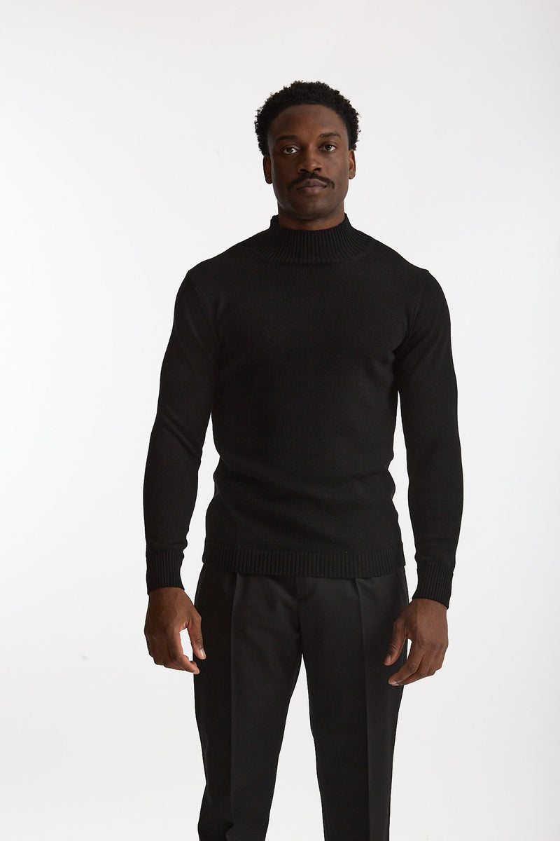 Lupetto in lana nero men ( p - s ) - 1