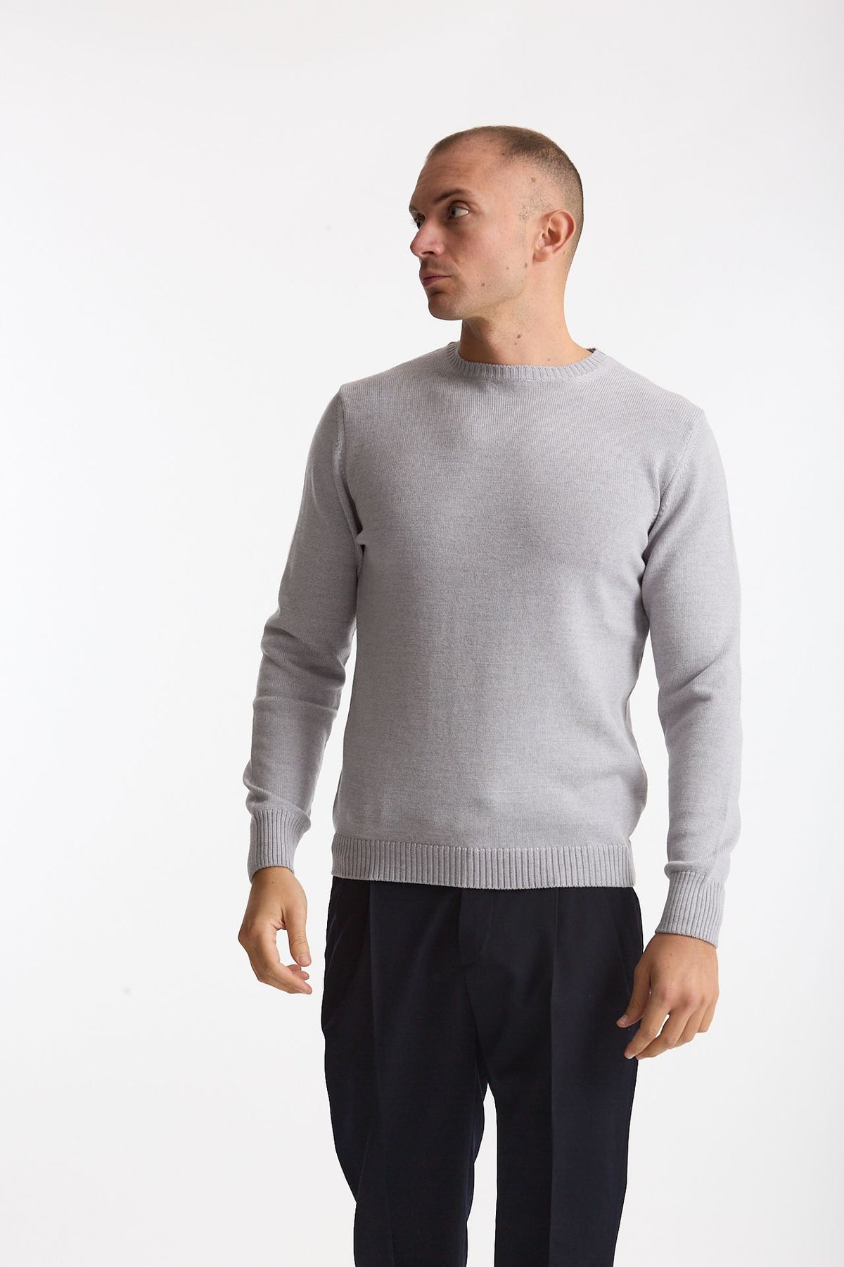 Maglia in lana grigio chiaro men ( p - s ) - 2