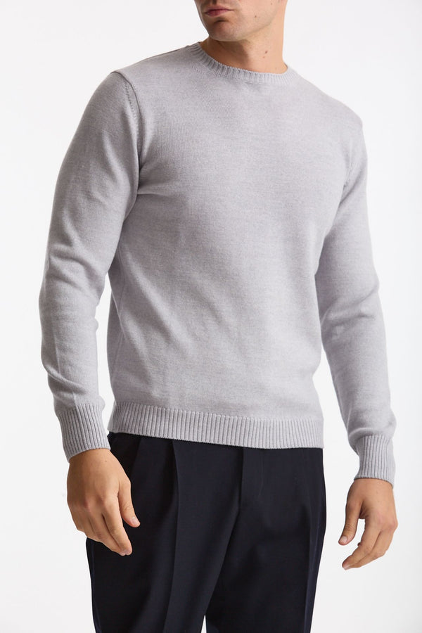 Maglia in lana grigio chiaro men ( p - s )