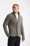 Cardigan in lana grigio men ( p - s ) - 2