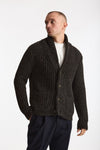 Cardigan in lana marrone men ( p - s ) - 1