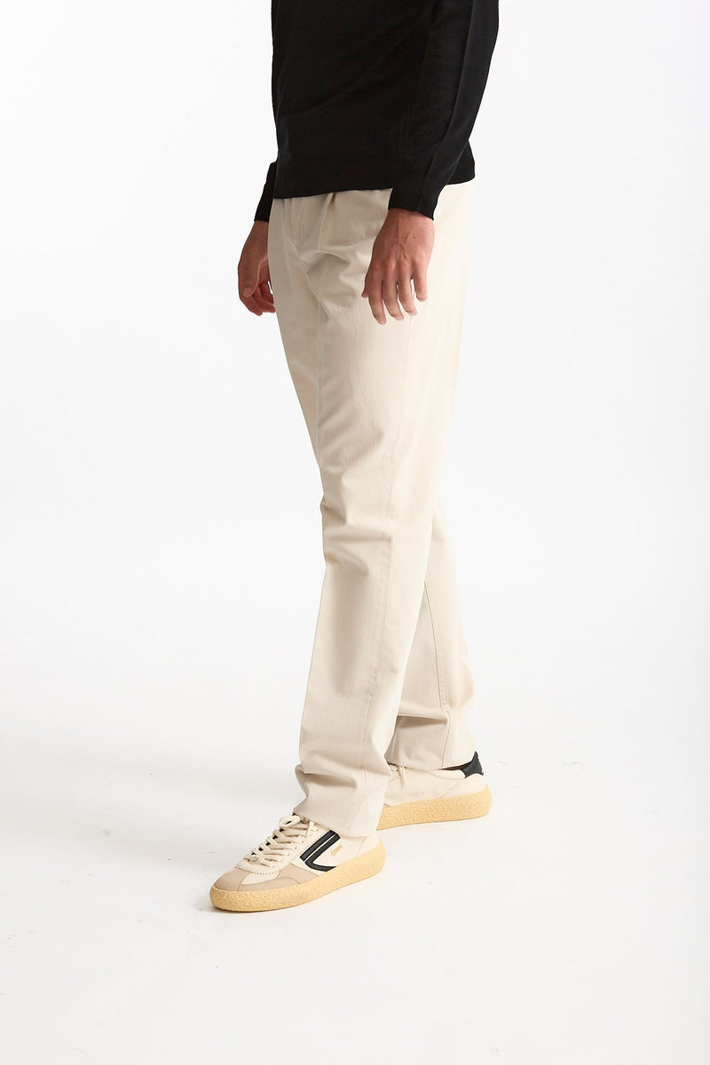 Pantalone HAMPTONS in cotone fermo panna men Pt torino - 2