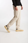 Pantalone HAMPTONS in cotone fermo panna men Pt torino - 4