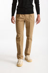 Pantalone HAMPTONS in cotone fermo cammello men Pt torino - 2