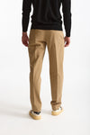 Pantalone HAMPTONS in cotone fermo cammello men Pt torino - 3