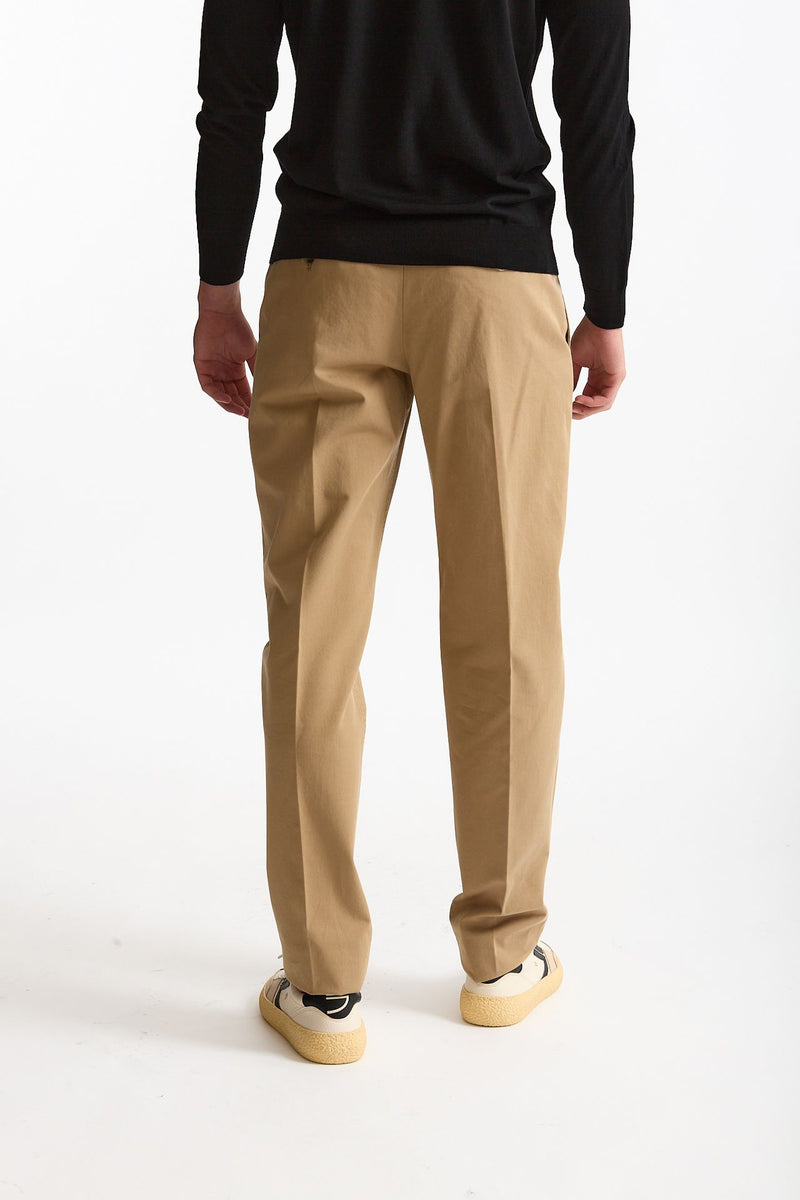 Pantalone HAMPTONS in cotone fermo cammello men Pt torino - 3