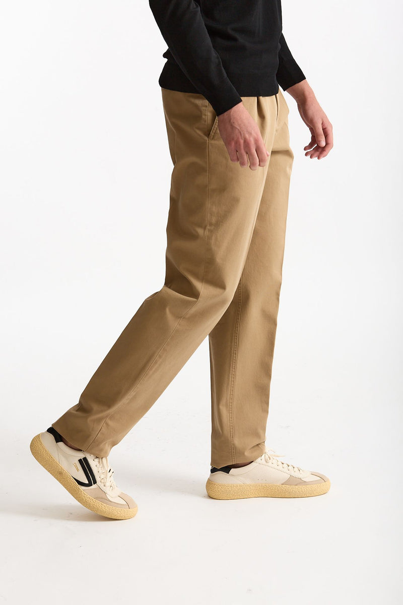 Pantalone HAMPTONS in cotone fermo cammello men Pt torino - 1