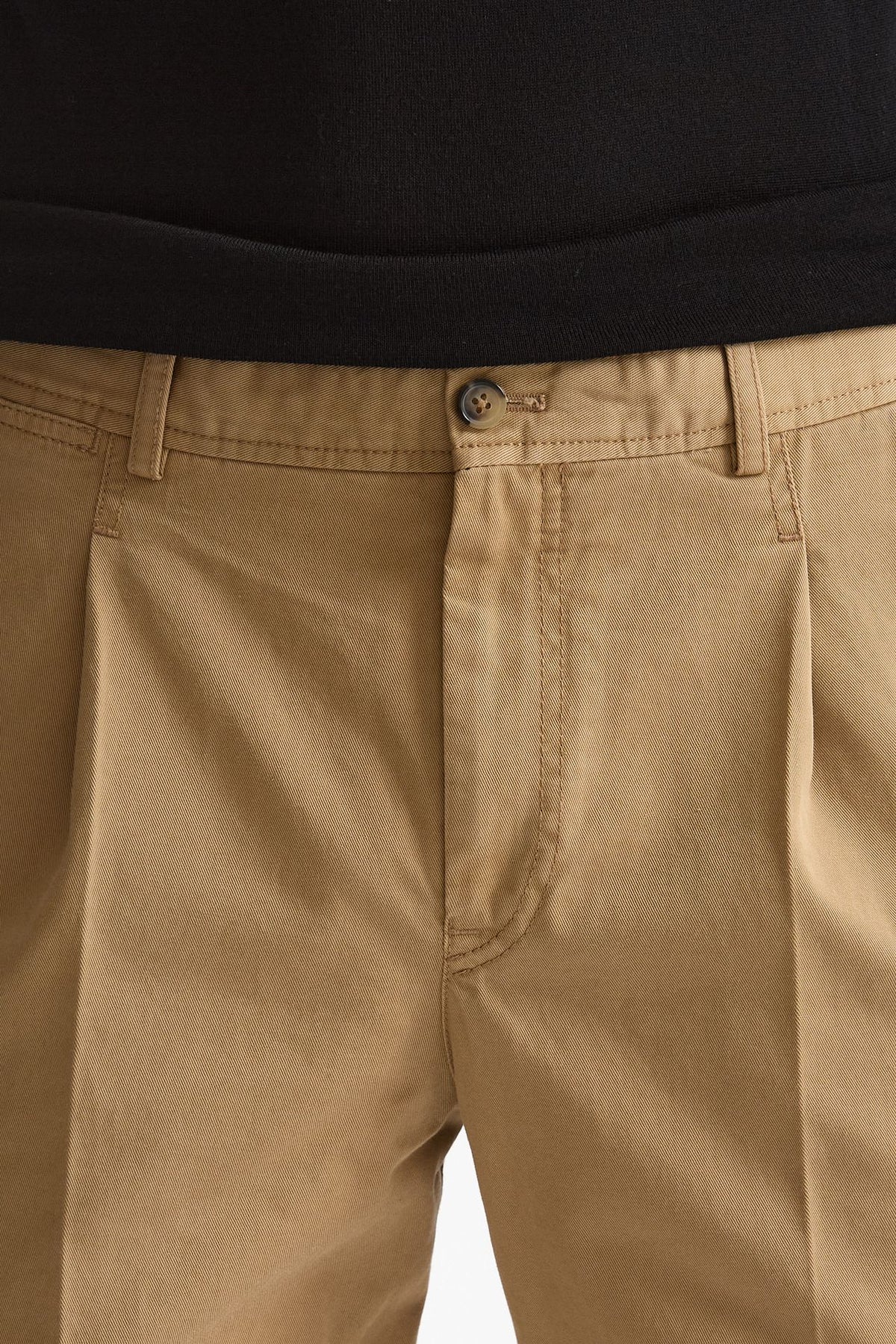 Pantalone HAMPTONS in cotone fermo cammello men Pt torino - 5