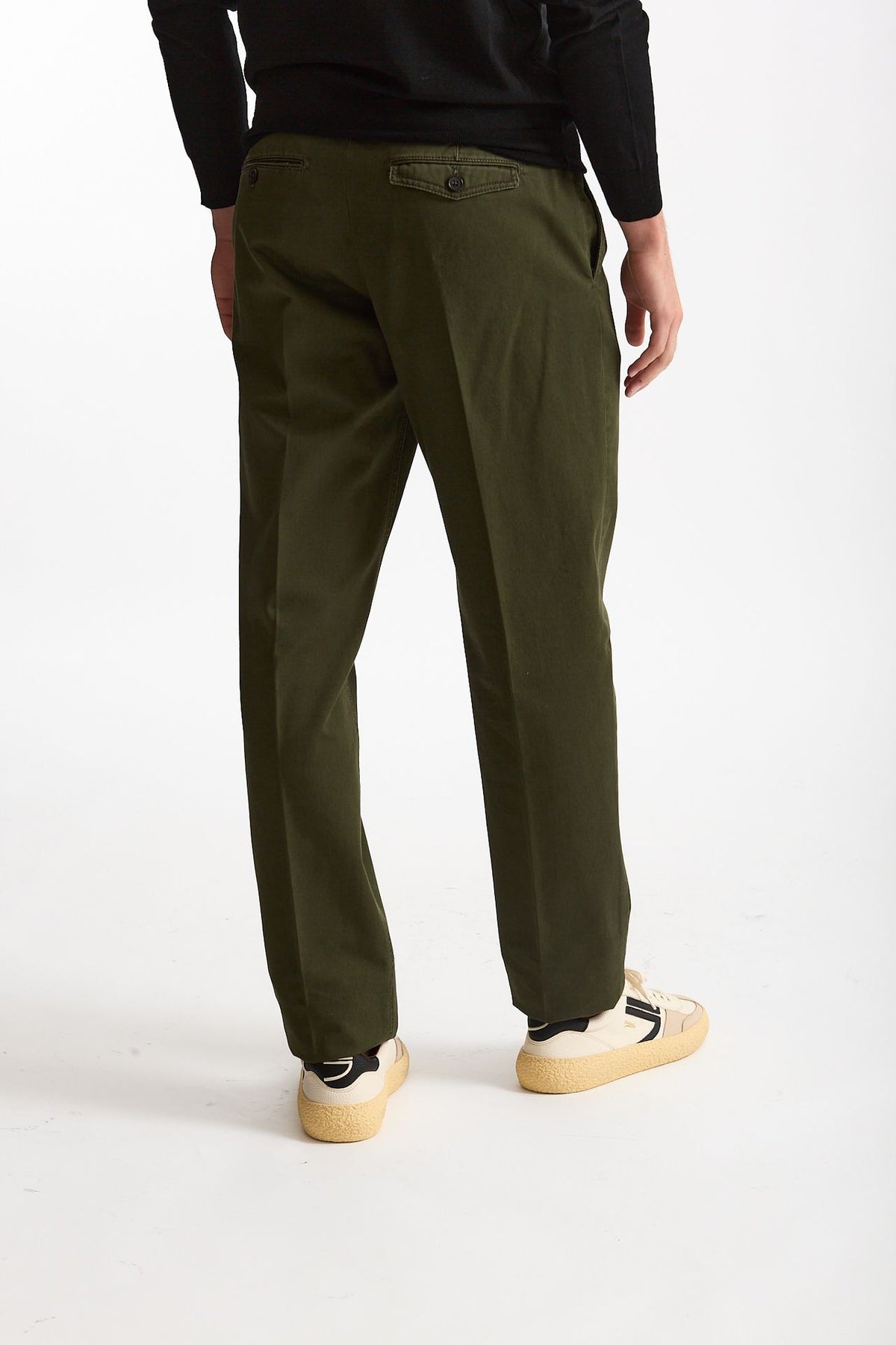 Pantalone HAMPTONS in cotone fermo verde men Pt torino - 3